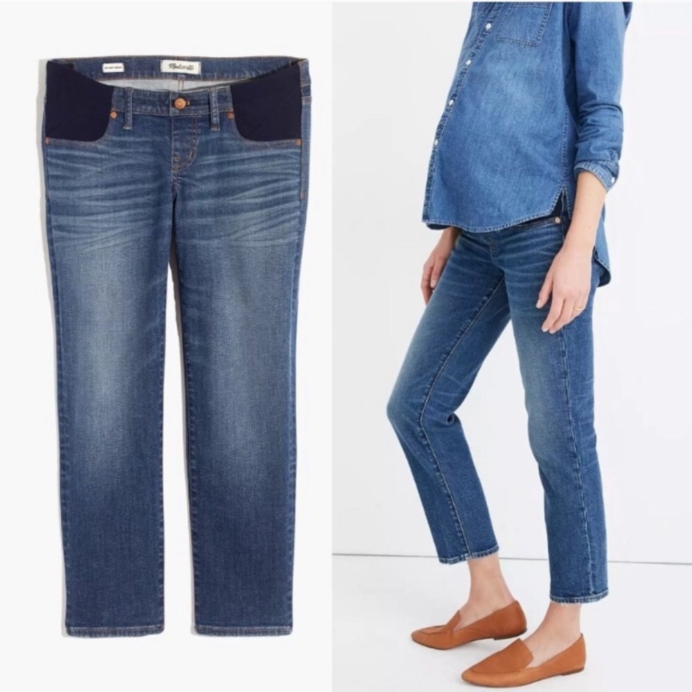 NEW Madewell Maternity Classic Straight Jeans